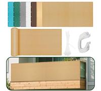 Respirante Rectangulaire 300 x 430 cm Protection Solaire HDPE Toiles D'Ombrages UV Protection HDPE avec Oeillets Cordons pour Jardin, Serre, Patio, Terrasse et Camping, Jaune Sable