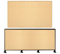 Respirante Rectangulaire 465 x 522 cm Pare-Soleil Jardin Balcon 100% Protection Solaire Résistante Cordes de Fixation Incluses pour Terrasse, Jardin, Balcon, Camping, Couleur Crème