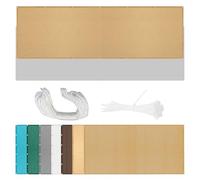 Respirante Rectangulaire 513 x 584 cm Anti 98% UV Contre Le Vent Résistant Protection Solaire Résistante avec 4 Morceaux de Corde pour La Couverture Végétale Serre Pergola, Jaune Sable