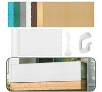Respirante Rectangulaire 520 x 550 cm Protection Solaire HDPE Toiles D'Ombrages UV Protection HDPE avec Oeillets Cordons pour Jardin, Serre, Patio, Terrasse et Camping, Blanc