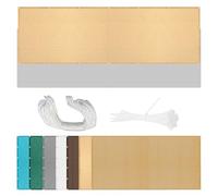 Respirante Rectangulaire 526 x 559 cm Anti 98% UV Contre Le Vent Résistant Protection Solaire Résistante avec 4 Morceaux de Corde pour La Couverture Végétale Serre Pergola, Couleur Crème