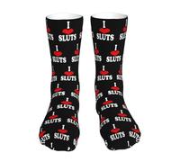 Respirantes Chaussettes Courtes J'aime les salopes J'aime les salopes chaudes Socquettes de Sport Excellente Chaussettes Sport pour Courir Yoga Aptitude Randonnée 40cm