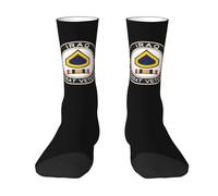 Respirantes Chaussettes Courtes, Soldat de première classe de l'armée américaine, vétéran de combat en Irak, Socks Unisexe Chaussettes de Sports pour Homme Randonnée 40cm