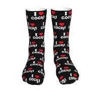 Respirantes Chaussettes de Sports J'aime les grosses bites noires Socquettes Sportswear Anti-Ampoules Homme Chaussettes pour Homme Courir Femme 40cm