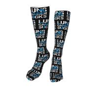 Respirantes Homme Chaussettes Le cancer du poumon, c'est nul Socks, Renforcées Chaussettes Sport, Homme, Handball, Trekking, 50cm