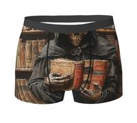 Respirants Caleçon Boxeur pour Homme Grim Reaper Booksh Books Calecon Fitted Trunks Caleçons S