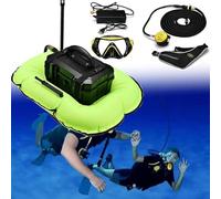 Respirateur de PlongéE éLectrique, Kit D'éQuipement Respiration Sous-Marine pour PlongéE Sous-Marine, Refroidissement Par Eau Circulante Sans Fil, Profondeur PlongéE Maximale 10 MèTres,D3000-Green