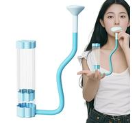 Respiratoire - Dispositif De Formation Pulmonaire Compact | Dispositif Musculaire De L'entraîneur De La Respiration Portable | Traiiner Respirant Adapté Aux Athlètes Studio De La Maison De