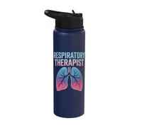Respiratoire Thérapeute Poumon Stainless Steel Insulated Water Bottle