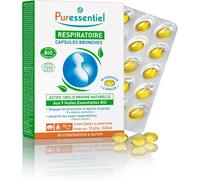 Respiratory-Bronchi Capsules With Organic Essential Oils-Active 100% Natural Origin-Clears The Bronchi,Soothes The Throat & Cleanses The Respiratory Tract-30 Capsules