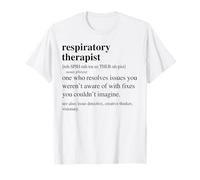 Respiratory Therapist Funny Definition RT Therapy Retirement T-Shirt