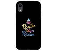 Respire, Croire, recevoir Coque pour iPhone XR