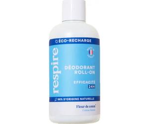 Respire Déodorant Roll On Fleur de Coton Eco Recharge 150ml