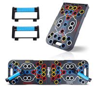 Respire Fitness Planche d'entraînement pliable 54 en 1 avec ciblage musculaire à code couleur, poignées ergonomiques et guide d'entraînement pour le fitness à domicile