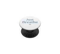 Respirez Simplement Une Citation Calme avec Lotus Minimal PopSockets PopGrip Adhésif