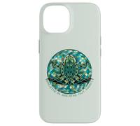 Respirez, yogo Tee Grenouille méditative géométrique Coque pour iPhone 14