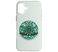 Respirez, yogo Tee Grenouille méditative géométrique Coque pour iPhone 16 Plus
