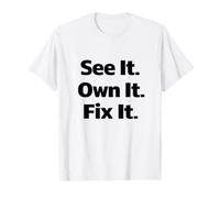 Responsabilité en matière de sécurité au Travail | Campagne culturelle Proactive T-Shirt Graphique avec Valeur