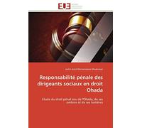 Responsabilité pénale des dirigeants sociaux en droit Ohada: Etude du droit pénal issu de l'Ohada, de ses ombres et de ses lumières