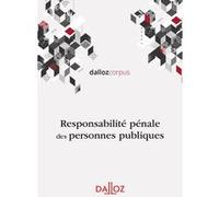 Responsabilité pénale des personnes publiques Sophie Corioland (Auteur)