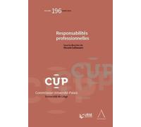 Responsabilités professionnelles 2020 - Vincent Callewaert - Anthemis - broché - Etude