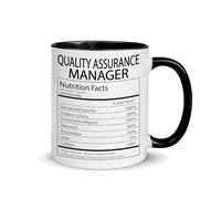 Responsable De L'Assurance Qualité Tasse À Café Porcelaine Tasse Avec Poignée Tasses Pour Famille Lait Homme 330Ml