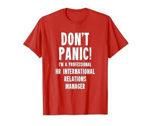 Responsable des Relations internationales RH T-Shirt, Homme, Rouge, S