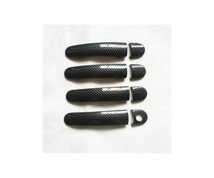 RESPUNEKBAH Accessoires Poignée De Porte Pour SEAT Pour Leon 1M MK1 1P MK2 Pour Cupra FR Poignées De Porte En Plastique Imitation Fibre De Carbone(4DK-1)