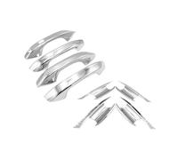RESPUNEKBAH Couvercle Poignée Porte Voiture Chromé Pour VW Pour Multivan T7 2022 2023 Accessoires Voiture Autocollant Style Extérieur Fibre Carbone Noir(Chrome 4 handle bowl)