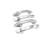 RESPUNEKBAH Extérieur Fibre Carbone Noire Pour VW ID. Pour Buzz ID Pour Buzz 2022 2023 Chrome Poignée Porte Voiture Protégez Accessoires Voiture Autocollants(Chrome 4 handle)