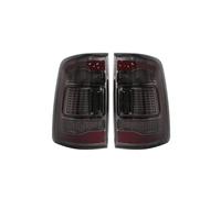 RESPUNEKBAH Feu Arrière À LED Pour Dodge Pour Ram 1500 2009-2018 Clignotant Réflecteur Feu Antibrouillard Frein De Route(Smoke Black shell)