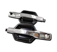 RESPUNEKBAH Poignée De Porte Extérieure Pour Mitsubishi Pour Montero 2001-2006 Pour Pajero 1999 5716A359XA MR970425 Chrome Noir Demi-chrome(Half chrome,REAR LEFT)