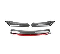 RESPUNEKBAH pour VW pour Beetle A5 2011-2016 Becquet De Pare-Chocs Avant Diffuseur Garniture Protection d'air Becquets Avant(Carbon Look Red)