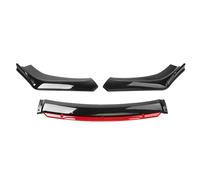 RESPUNEKBAH pour VW pour Beetle A5 2011-2016 Becquet De Pare-Chocs Avant Diffuseur Garniture Protection d'air Becquets Avant(Black Red)