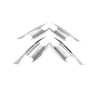 RESPUNEKBAH Pour VW Pour Multivan T7 2022 2023 Chrome Poignée Porte Voiture Couverture Accessoires Voiture Autocollant Style Noir Fibre Carbone Extérieur(Chrome 4 bowl)