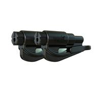 Resqme GBO-RQMTWIN-BLACK Porte-Clés Sécurité, Noir, Lot de 2