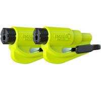 Resqme Gbo-Rqmtwin Porte-Clés Sécurité, Jaune (Fluorescent), Lot De 2
