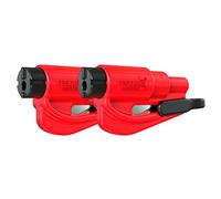 Resqme GBO-RQMTWIN-ROT Porte-Clés Sécurité, Rouge, Lot de 2