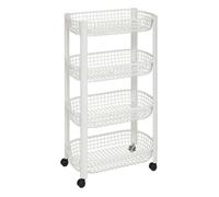Resserre avec paniers 4 niveaux blanc