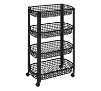 Resserre avec paniers 4 niveaux noir