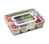 Ressm Multi-Compartiment Boîte de Rangement Alimentaire Boîte Conteneur Transparent Réfrigérateur Finisseur en Plastique de Stockage des Aliments B