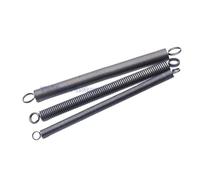 Ressort 4pc Tension Stretching Spring Dual Hook Coil Extension Pullback Steel Metal Furniture Wire Dia 1-1.6mm Length 300mm(1x12x300mm)