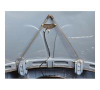 Ressort chromé en V de maintien de capot arrière pour Volkswagen Coccinelle