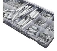 Ressort de Compression Assortiment d'accessoires en métal et acier, avec boîte de rangement, bobine d'extension Compression, matériel Portable, ensemble ressorts d'outils, 200 pièces