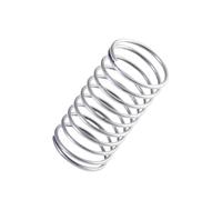 Ressort de compression en acier inoxydable 316, Diamètre du fil 0.4mm Diamètre extérieur 6mm Longueur 30mm, Lot de 10, Argent, 0.4x6x30mm