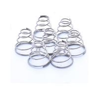 ressort de compression en forme de cône Ressorts de tour en acier inoxydable, cône conique, ressort Compression, petit fil comprimé à pression, diamètre 1mm, longueur 12-53mm(1x6.5-10x24-8,1pc)