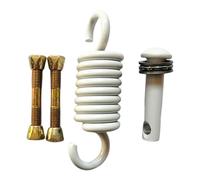 Ressort de hamac, crochet de suspension en acier inoxydable, design en métal solide, fixation au plafond sécurisée, idéal pour sac de boxe, sac de gym, chaise de patio, 157,9 x 42,6 mm