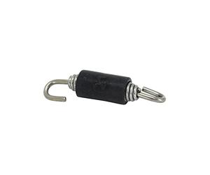 RESSORT DE POT D'ECHAPPEMENT AKRAPOVIC ACIER INOXIDABLE L 57mm AVEC CROCHET TOURNANT
