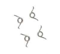 Ressort de réinitialisation pour Daiwa Tatula TW100 21 SV pour Elite, ressort de retour de tension en métal de 0,8 mm, pièces de réparation de moulinet de moulage, argent, 4 pièces (main droite)
