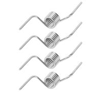 Ressort de Séparation de Porte de Réfrigérateur Acier Argenté 4pcs | Cinq Spires, Design Non à Angle Droit, Pièce de Support à Ajustement Précis, Installation Facile